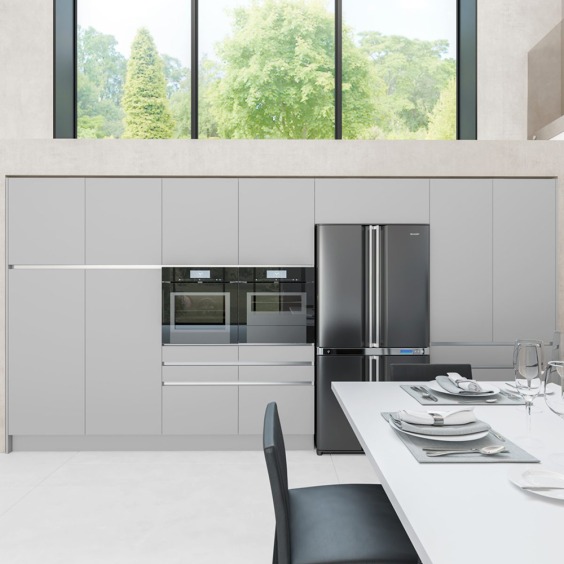 Лист МДФ Alvic Luxe Серый 03 (Gris 3/Gris Nube) арт. ALV0007, 2750 x 1240 x 18 мм, глянец #2 Лист МДФ Alvic Luxe Серый 03 (Gris 3/Gris Nube) арт. ALV0007, 2750 x 1240 x 18 мм, глянец #2