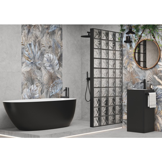 New Trend Bahamas Floristry Dark D120240G Керамогранит матовый граниль 1200*600 (2 шт в уп/41,76  м в пал) #2