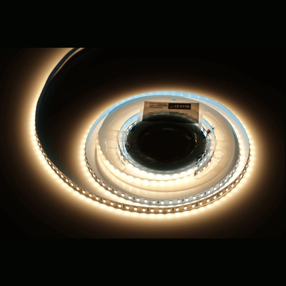 Лента светодиодная AQ Led-Line 2835 120 LED/м 24V 9,6W/м 8 мм IP20 Теплый белый 2800-3200 К, 5 м (15.0038) #3