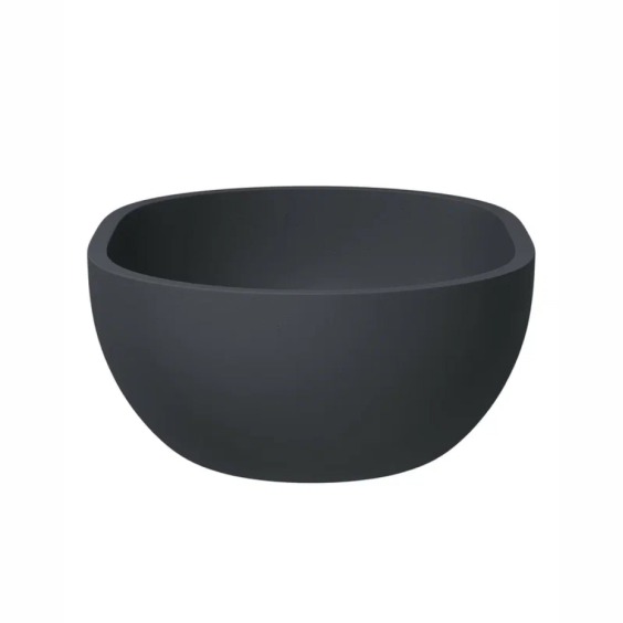 Раковина для ванной накладная Uperwood Arizona овальная, бетон, цвет графит #8