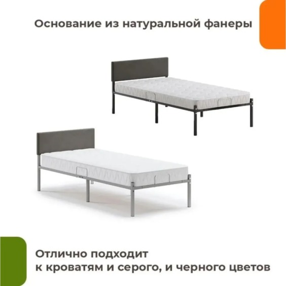 Кроватное изголовье Лофт 900 Тёмно-Серый 37 #3