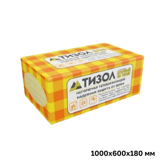 Утеплитель Тизол Евро-Фасад Оптима 110 1000х600х180 мм, 2 шт. уп #1