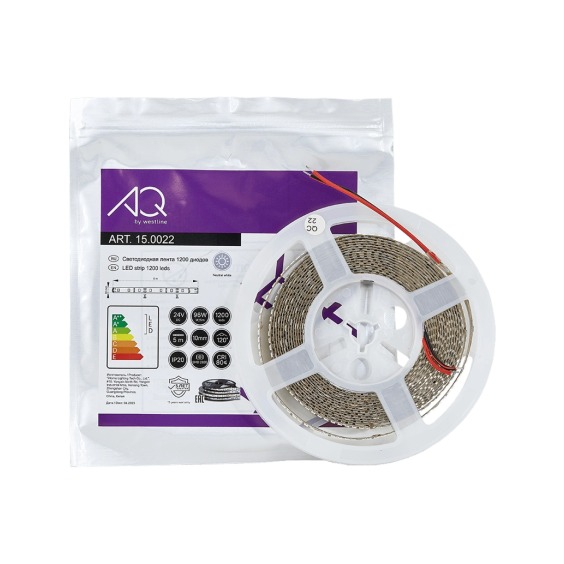 Лента светодиодная AQ Led-Line 2835 240 LED/м 24V 19.2W/м 10 мм IP20 Нейтральный белый 4000-4400 K, 5 м #4