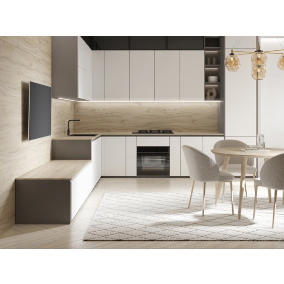 Фартук для кухни «Скиф» Дуб Флагстаф светлый арт. 121, 3000 x 600 x 6 мм #2