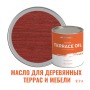 Масло для террас, деревянной мебели и детских площадок ProfiPaints Silver Terrace Oil 2.7 л, Красное дерево