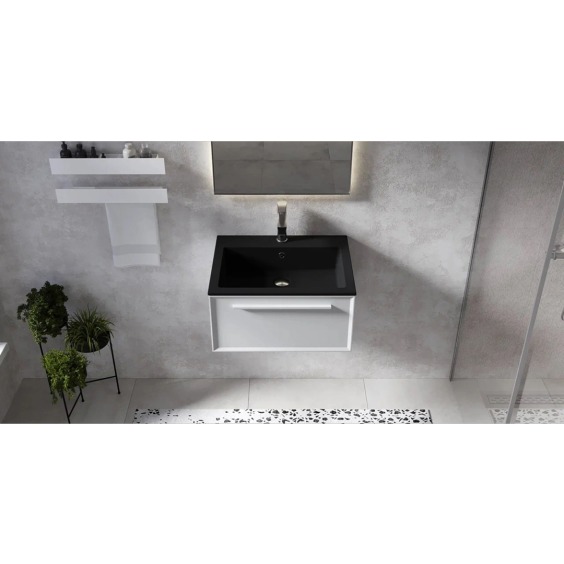 Раковина для ванной Uperwood Megan 60х48х16,5 см, черная матовая #6