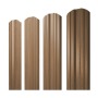 Штакетник "Twin" 100мм фигурный срез 0,45 Print Elite Honey Wood