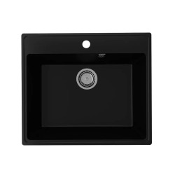 Мойка для кухни кварцевая Ulgran Quartz Forte 580-07, уголь