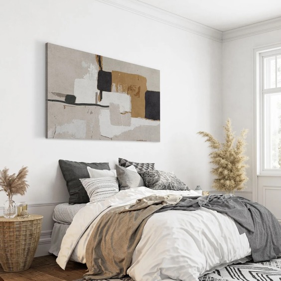 Интерьерная картина "Классическая абстракция" на холсте, большая, размер 80х115 см #4