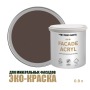 Краска фасадная износостойкая для наружных и внутренних работ Profipaints Eco Facade Acryl 0.9л, RAL-8017