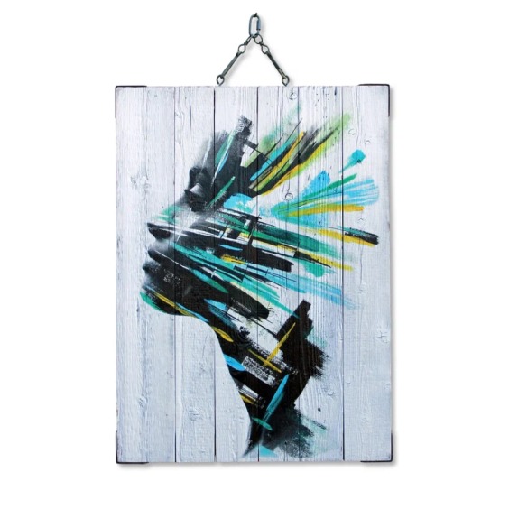 Картина "Абстракция Девушка" 50х70 см #1