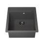 Кухонная мойка кварцевая Uperwood Quartz UPD-07-03, прямоугольная, серая
