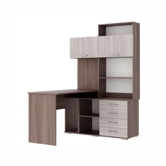 Письменно-компьютерный стол ПКС-11 левый Шимо темный-Шимо светлый #1 Письменно-компьютерный стол ПКС-11 левый Шимо темный-Шимо светлый #1