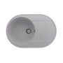 Мойка для кухни кварцевая Ulgran Quartz Nora 750-04, платина