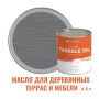 Масло для террас, деревянной мебели и детских площадок ProfiPaints Silver Terrace Oil 4.5 л, Серо-голубой