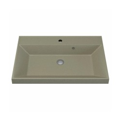 Раковина для ванной кварцевая Uperwood Classic Quartz 70х45х15 см, бежевая матовая, десерт