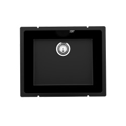 Мойка для кухни кварцевая Ulgran Quartz Underground 500-07, уголь