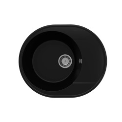 Мойка для кухни кварцевая Ulgran Quartz Nora 585-07, уголь