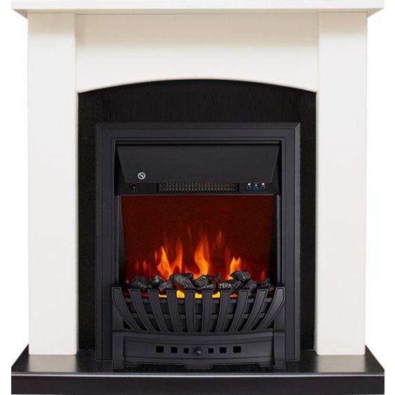 Каминокомплект Baltimore - Слоновая кость, черный с очагом Aspen Black #1
