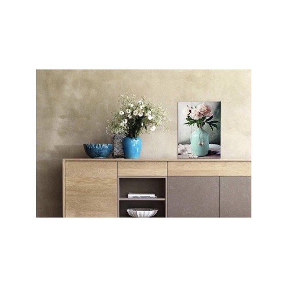 Картина "Белые пионы в вазе" 30х40 см #3