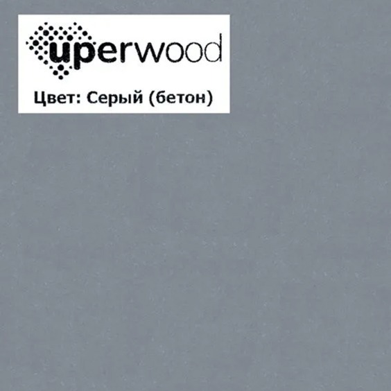 Раковина для ванной кварцевая Uperwood Lotus Quartz 100х50х13 см, серая матовая, бетон #5