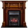 Каминокомплект Oxford - Орех с очагом Fobos FX Black