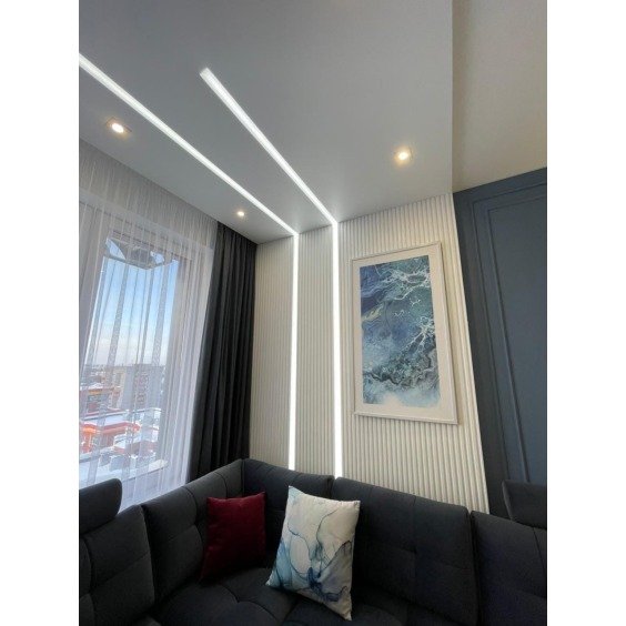 3Д Панель гипсовая "Рейка" Брекчия, Белый #4 3Д Панель гипсовая "Рейка" Брекчия, Белый #4