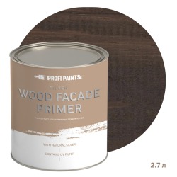 Масло-грунт по дереву для наружных работ Profipaints Silver Wood Fasade Primer Oil 2.7л, Серо-коричневый