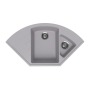 Мойка для кухни кварцевая Ulgran Quartz Marta 1000-04, платина