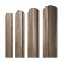 Штакетник Полукруглый "Slim" 100мм фигурный срез 0,45 Print Elite White Wood