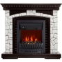 Каминокомплект Glasgow - Венге / Белый с очагом Aspen Black