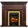 Каминокомплект Alexandria - махагон коричневый антик с очагом Fobos FX Brass