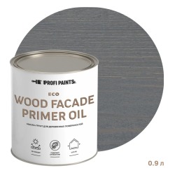 Масло-грунт по дереву для наружных работ Profipaints ECO Wood Fasade Primer Oil 0.9л, Серо-голубой