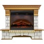 Каминокомплект Pierre Luxe - Дуб / Белый с очагом Symphony 26'' DF2608-INT