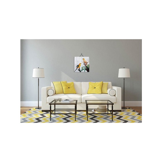 Картина "Попугайчики" 60х60 см #4