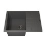 Кухонная мойка кварцевая Uperwood Quartz UPD-03-03, прямоугольная, серая