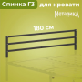 Спинка для кровати Металика Г3 180х200 мм, Черная