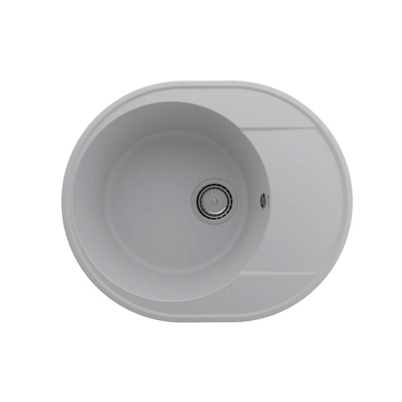 Мойка для кухни кварцевая Ulgran Quartz Nora 585-04, платина #1