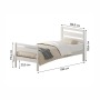Комплект кровать Лето База 80x190+В3+Н3, обработка белый
