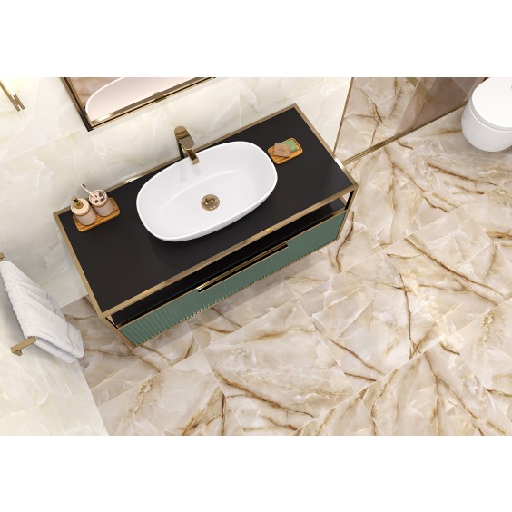 LCM 6060ORO11P Onyx Royal Latte Керамогранит полированный 600*600 (4 шт в уп/57,60 м в пал) #2