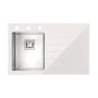 Alveus Crystalix 10 860X540 1X левая (белый) кухонная мойка